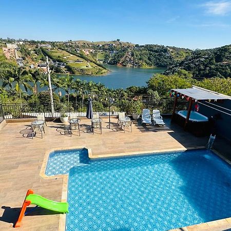 Chacara Gama Em Condominio Igarata-Sp - Jacuzzi Com Hidromassagem, Piscina E Sauna Exteriör bild